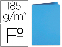 Subcarpetas folio azules 185 g envase de 50