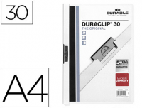 Dosier Durable Duraclip A4 para 30 hojas - blanco