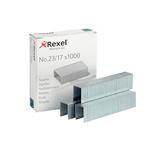 Rexel - Grapas 23/17 de acero endurecido Rexel - Grapas 23/17 de acero endurecido