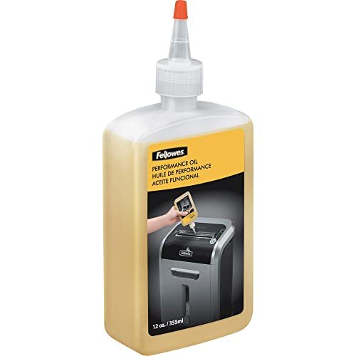 Fellowes - Aceite lubricante para destructoras de papel, mantiene funcional la trituradora, bote 350 ml Fellowes - Aceite lubricante para destructoras de papel, mantiene funcional la trituradora, bote 350 ml