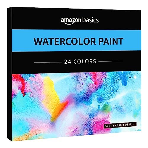 Acuarelas en tubo 24 colores - Amazon Basics