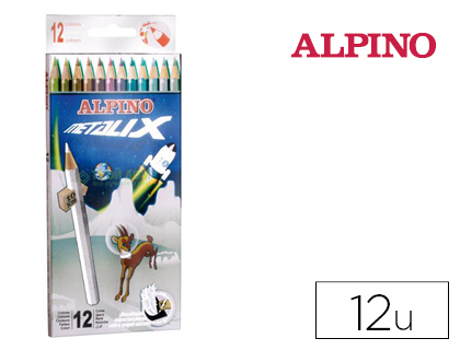 Alpino Metalix con 12 colores surtidos