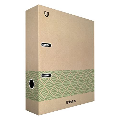 Archivador Kraft A4 Uninature - Archivador de palanca reciclado de 65 mm con ollao y rado Archivador Kraft A4 Uninature - Archivador de palanca reciclado de 65 mm con ollao y rado