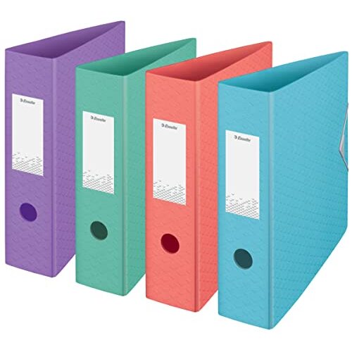 Archivador de polifoam, lomo 8.2 cm (500 hojas), A4, colores pastel variados - Gama Colour ICE Archivador de polifoam, lomo 8.2 cm (500 hojas), A4, colores pastel variados - Gama Colour ICE