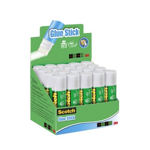 Scotch Glue Stick - Caja 20 pegamentos de barra de 21 g, uso general: colegio, oficina, hogar Scotch Glue Stick - Caja 20 pegamentos de barra de 21 g, uso general: colegio, oficina, hogar