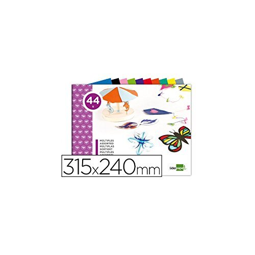 Bloc de 84 papeles variados para manualidades - Liderpapel Bloc de 84 papeles variados para manualidades - Liderpapel