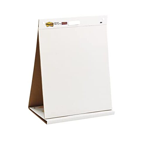 Post-It Super Sticky - Bloc flipchart de sobremesa autoadhesivo, 20 hojas, 584×508 mm, blanco Post-It Super Sticky - Bloc flipchart de sobremesa autoadhesivo, 20 hojas, 584×508 mm, blanco