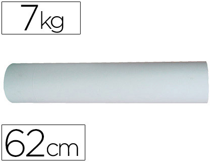 Bobina de papel blanco 7 kg (ancho 62 cm)