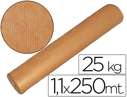Bobina papel kraft marron 1,10 mt x 250 mts