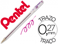 Bolígrafo punta fina Pentel Superb BK77 violeta