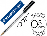 Bolígrafo Staedtler stick 430M negro