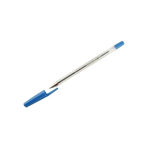 Caja 50 bolígrafos azules de cuerpo transparente - QConnect Caja 50 bolígrafos azules de cuerpo transparente - QConnect
