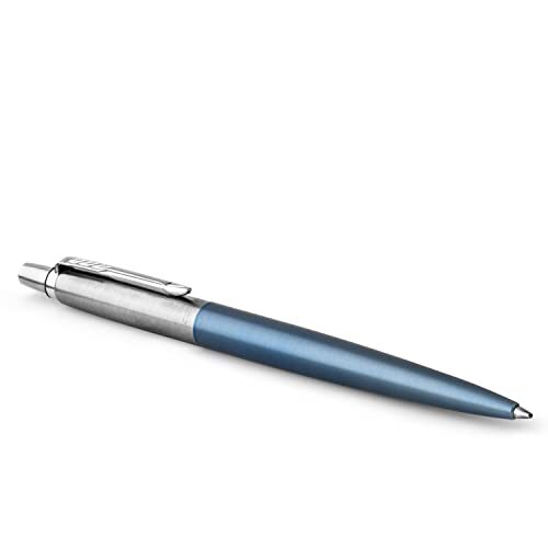 Parker Jotter CT - Bolígrafo con cuerpo azul claro (Waterloo Blue), tinta azul (punta media), estuche de regalo Parker Jotter CT - Bolígrafo con cuerpo azul claro (Waterloo Blue), tinta azul (punta media), estuche de regalo
