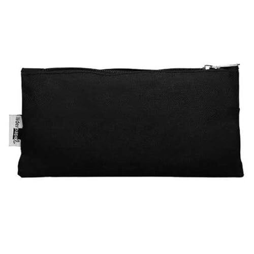 Bolso escolar portatodo plano, color negro, 20 × 6 cm Bolso escolar portatodo plano, color negro, 20 × 6 cm