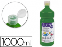 Bote de témpera líquida 1 litro verde oscuro