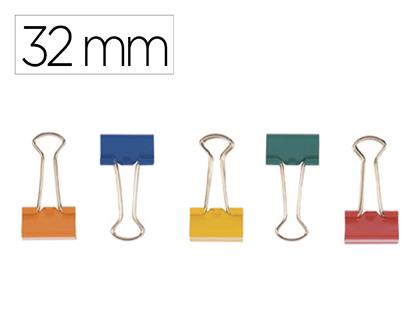 Caja 10 pinzas reversibles de colores n.º 3 (32 mm)