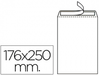 Bolsas 176x250 blancas 90g formato B5, caja 500