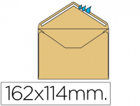 Caja 500 sobres de color crema de 114x162 mm (C6) de 70 g