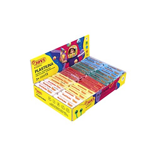 Caja 30 pastillas de plastilina de 50 g en colores básicos - Jovi 70 B Caja 30 pastillas de plastilina de 50 g en colores básicos - Jovi 70 B