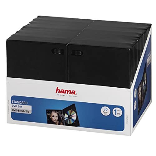 Pack 30 cajas para CD/DVD negras - Hama 11495 Pack 30 cajas para CD/DVD negras - Hama 11495