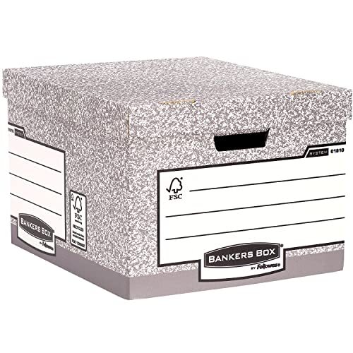 10 cajones de archivo Fellowes Bankers Box, tamaño folio, color gris 10 cajones de archivo Fellowes Bankers Box, tamaño folio, color gris