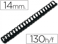 100 Canutillos plástico negros 14 mm para 130h