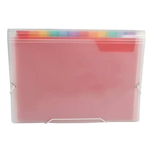 Spectrafile - Carpeta clasificadora con fuelle, formato DIN A5, en polipropileno transparente Spectrafile - Carpeta clasificadora con fuelle, formato DIN A5, en polipropileno transparente