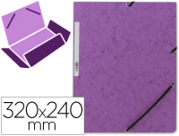 Carpeta de gomas prespán Din A4 violeta