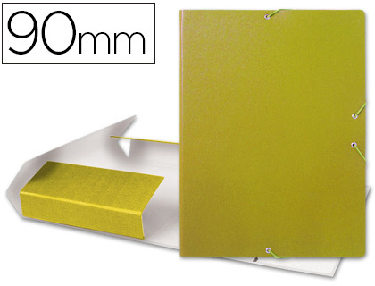 carpeta de proyectos 9 cm, amarilla