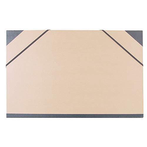 Clairefontaine - Carpeta de dibujo, cierre elástico, A3, 32×45 cm, marrón kraft Clairefontaine - Carpeta de dibujo, cierre elástico, A3, 32×45 cm, marrón kraft