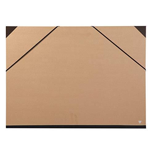 Clairefontaine - Carpeta de dibujo A2, 52×72 cm, cierre elástico, marrón kraft Clairefontaine - Carpeta de dibujo A2, 52×72 cm, cierre elástico, marrón kraft
