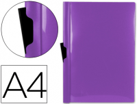 Carpeta-dosier con pinza A4 para 30 hojas violeta claro