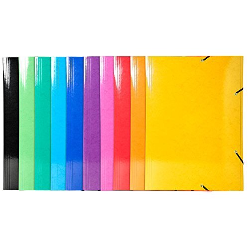 Exacompta Iderama - Carpeta con gomas y solapas, formato A3, colores surtidos Exacompta Iderama - Carpeta con gomas y solapas, formato A3, colores surtidos