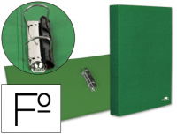 Carpeta folio de 2 anillas mixtas de 25 mm verde