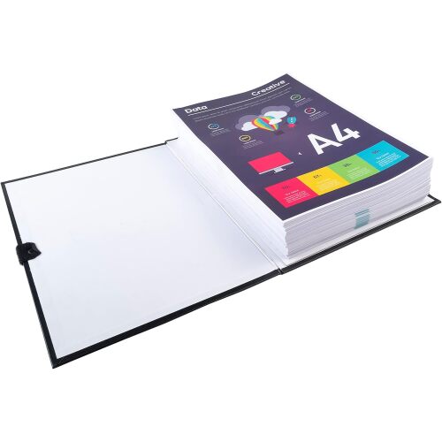 Carpeta en Balacron con lomo extensible hasta 13 cm, para almacenar hasta 1000 folios - Exacompta Carpeta en Balacron con lomo extensible hasta 13 cm, para almacenar hasta 1000 folios - Exacompta