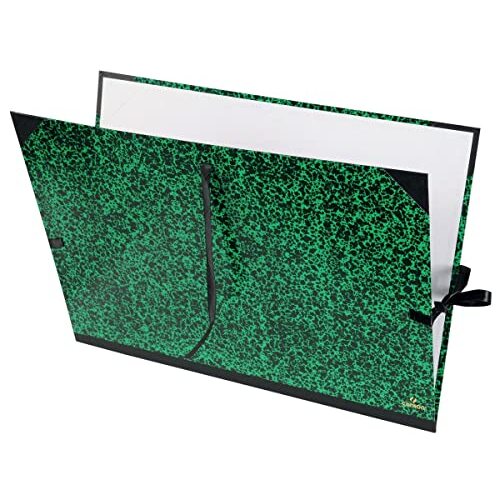 Canson Classic - Carpeta dibujo mármol verde, lazos negros, 52×72 cm Canson Classic - Carpeta dibujo mármol verde, lazos negros, 52×72 cm