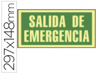 Cartel para salida de emergencia
