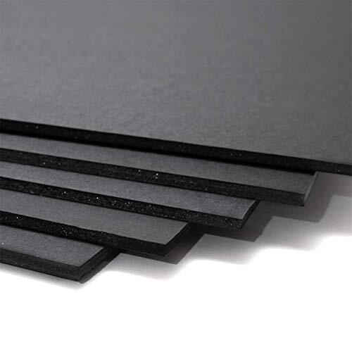 Plancha cartón pluma negro, para maquetas, letreros, carteles, 100 × 70 cm, 5 mm grosor Plancha cartón pluma negro, para maquetas, letreros, carteles, 100 × 70 cm, 5 mm grosor