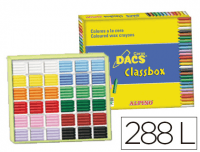 Caja 288 lápices de cera blanda Dacs Classbox