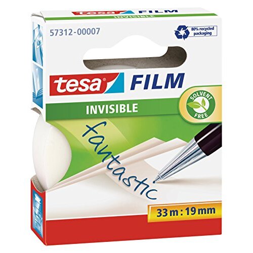 Cinta Tesafilm invisible ecológica 33 m × 19 mm Cinta Tesafilm invisible ecológica 33 m × 19 mm