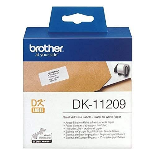 Brother DK11209 - Rollo 800 etiquetas de dirección precortadas, papel térmico, 29×62 mm Brother DK11209 - Rollo 800 etiquetas de dirección precortadas, papel térmico, 29×62 mm