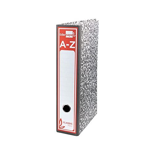 Archivador clásico gris jaspeado, 8 cm, compresor, folio Archivador clásico gris jaspeado, 8 cm, compresor, folio