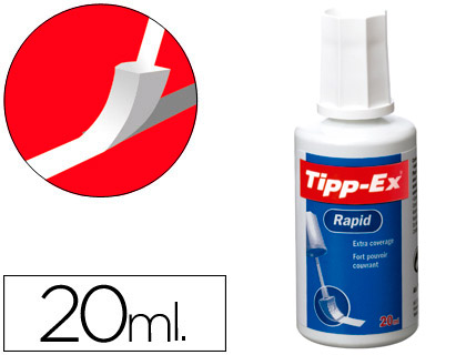 Corrector líquido Tipp-Ex Rapid 20 ml