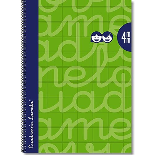 Cuaderno Lamela Cuadrovía, espiral, tapa dura, 80 h., folio, 4 mm Cuaderno Lamela Cuadrovía, espiral, tapa dura, 80 h., folio, 4 mm