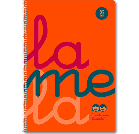 Cuaderno Lamela Cuadrovía con tapa plástica