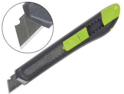 Cúter retráctil cuchilla ancha Q-Connect