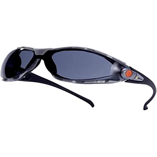 Delta Plus Pacaya Smoke - Gafas de protección ahumadas, policarbonato, negro/gris, patillas Delta Plus Pacaya Smoke - Gafas de protección ahumadas, policarbonato, negro/gris, patillas