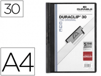 Dosier Durable Duraclip A4 para 30 hojas - negro