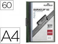 Dosier Durable Duraclip A4 para 60 hojas - verde