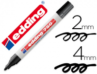 Edding 750, marcador opaco, punta redonda 2-4 mm, color negro